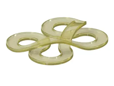 Transparent Premium Automotive Track 3D model