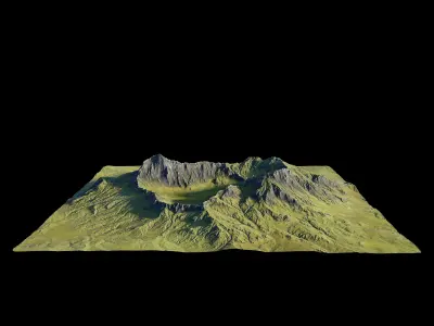 hyper realistic large scale  landscape 3D model