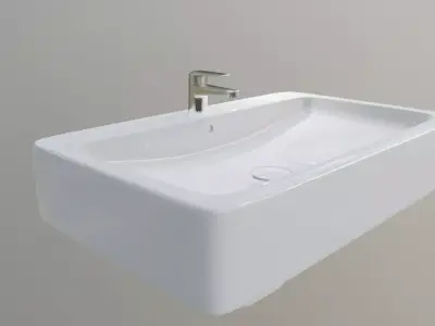 bathroom sink Low-poly 3D model