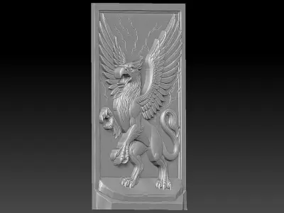 2 Griffon CNC Relief Model 3D print model