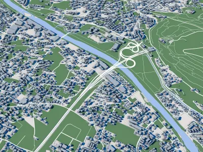 Bregenz City Austria 3D model