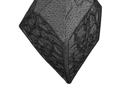 Geometric Honeycomb Energy Cell Low-poly 3D model