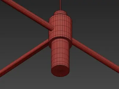 Metall Schwarz 3D model