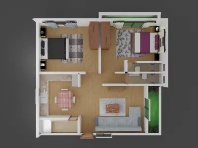 FLOOR PLAN 3D model