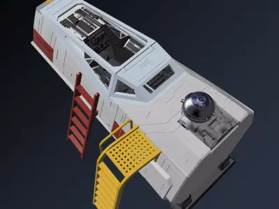 Model-X Cockpit Diorama 1-12 3D print model