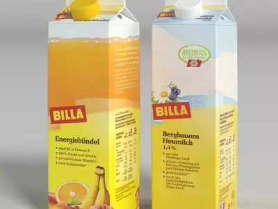 Beverage Cartons 3D model