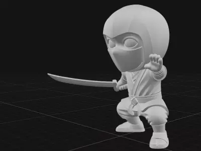 chibi ninja 3D print model