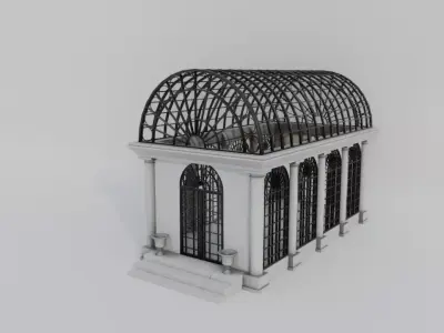 Building R02 Low-poly 3D model