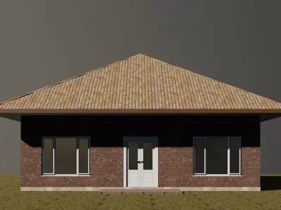 Small square house 3D model