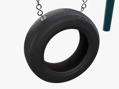 Tire swing outdoor 04 3D model