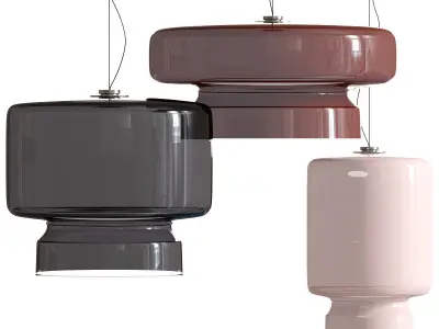 Marset Bohemia LED Polycarbonate Pendant Lamp 3D model