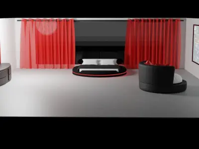 The Round Bedroom 3D model