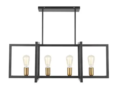 Barkingside Light Kitchen Island Linear Pendant 3D model