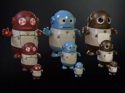 Minirobotic2Pack2 Low-poly 3D model