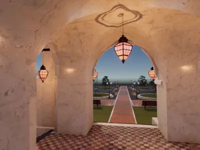 Cathedral Update  Low-poly 3D model