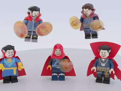 Lego Doctor Strange mini pack 3D model
