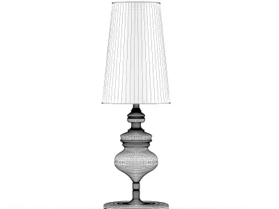 Golden Desk Lamp 3D model
