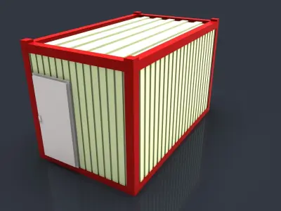 construction container houses 3D print model