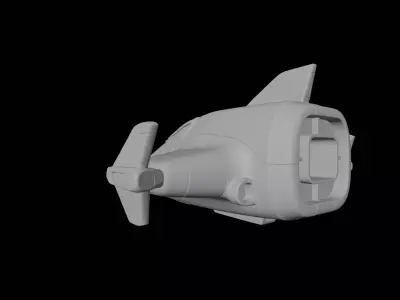 Sci-Fi Spaceship Vehicle 3D print model