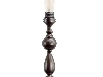 vitaluce table lamp with light bulb on top 3D model