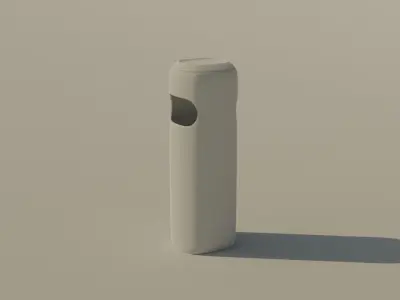 Cigarette Garbage Can - Lowpoly Trash Can Low-poly 3D model
