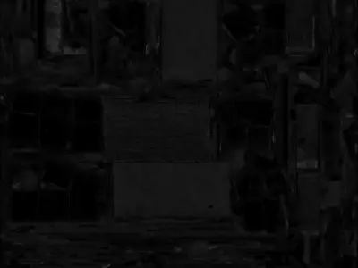 Abandoned Bus Stop 3D Model Urban Decay Shelter Low-poly 3D model