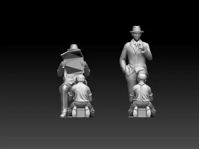 shoe shine 3D print model