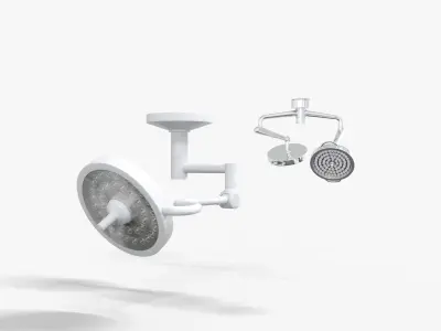 Surgical lighting Medical Low-poly 3D model