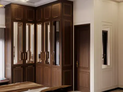 Master Bedroom High Quality 3D Model Low-poly 3D model