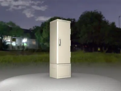 Distribution Box 7  Low-poly 3D model