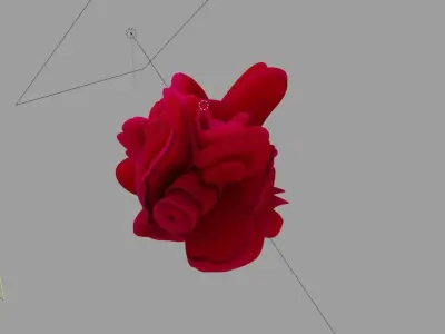 Windows 11 style wallpapers Blender scene 3D model