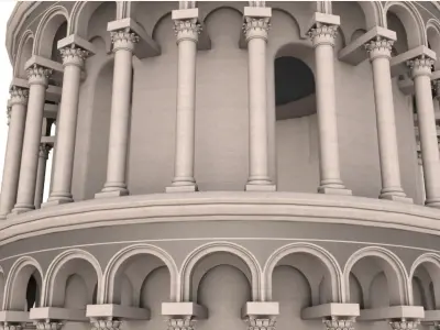 Leaning Tower of Pisa 3D model