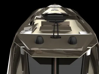 Super Yacht Designed for Games Low Poly  Low-poly 3D model