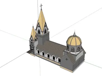Architecture-Religion-God-Culture-Temple-0112 church 3D model