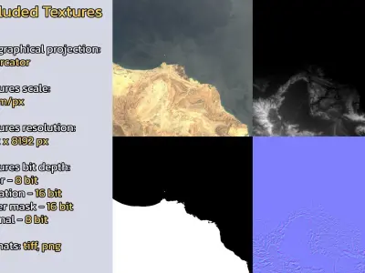 Muscat Oman City Landscape 3D Model 3D model