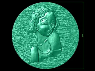 Coin girl Texture