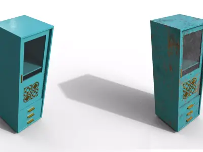 Pack 2 Modern Furniture 3D Model Low-poly 3D model