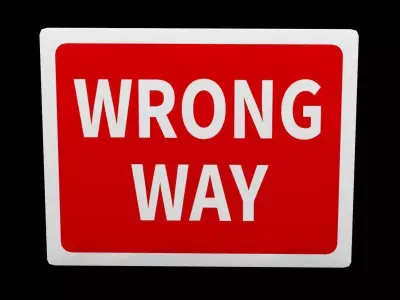 Street Sign Rectangle Low-poly 3D model
