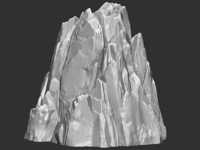 3D Mountain rock Zbrush sculpt 3D model