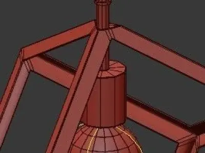 Untitled modern pendant lights for living room 3D model