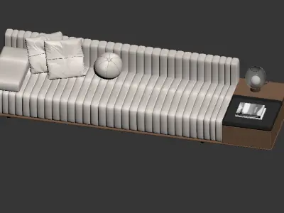 modern sofa chair  3D model