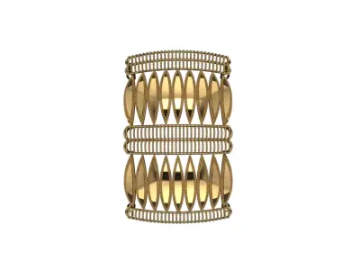 1418 Leaf-Scale Bangle 21gm 3D print model