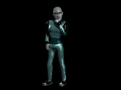 Sckript Toon Series Science-fiction collection The co-pilot Low-poly 3D model