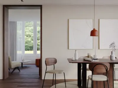 Dining Set 04 3D model purchase