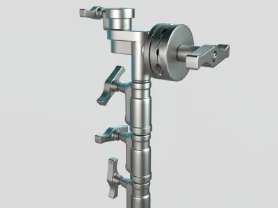 Stands - Wheels - Operating Poles Module  3D model