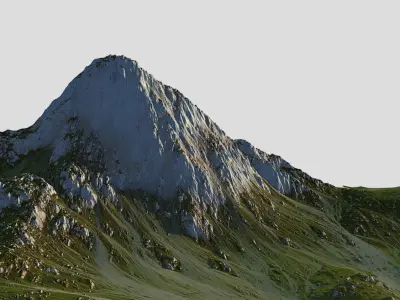Green Mountain Pack Low-poly 3D model