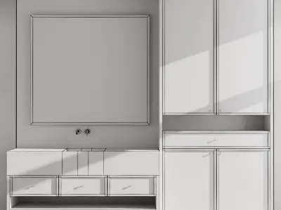Bathroom furniture by Fauset Bathroom 92 Low-poly 3D model