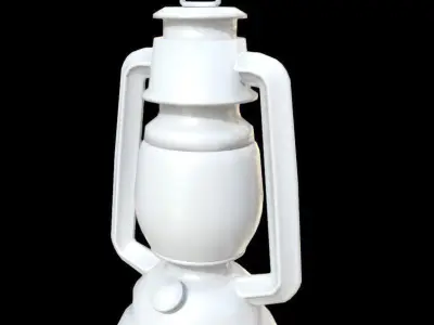 Mine Lantern Low-poly 3D model
