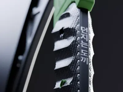 Futuristic Tactical Axe 3D model