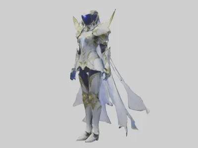 Celestial Light Armor 1 Low-poly 3D model